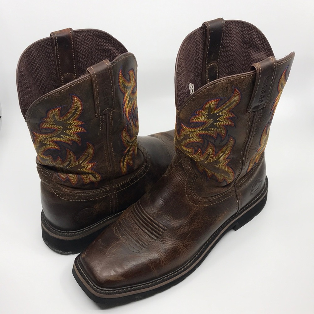 Justin Work Boots Size 10 1/2 EE